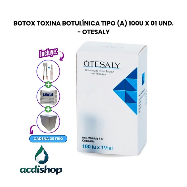 BOTOX TOXINA BOTULÍNICA TIPO (A) 100U X 01 UND. - OTESALY 1