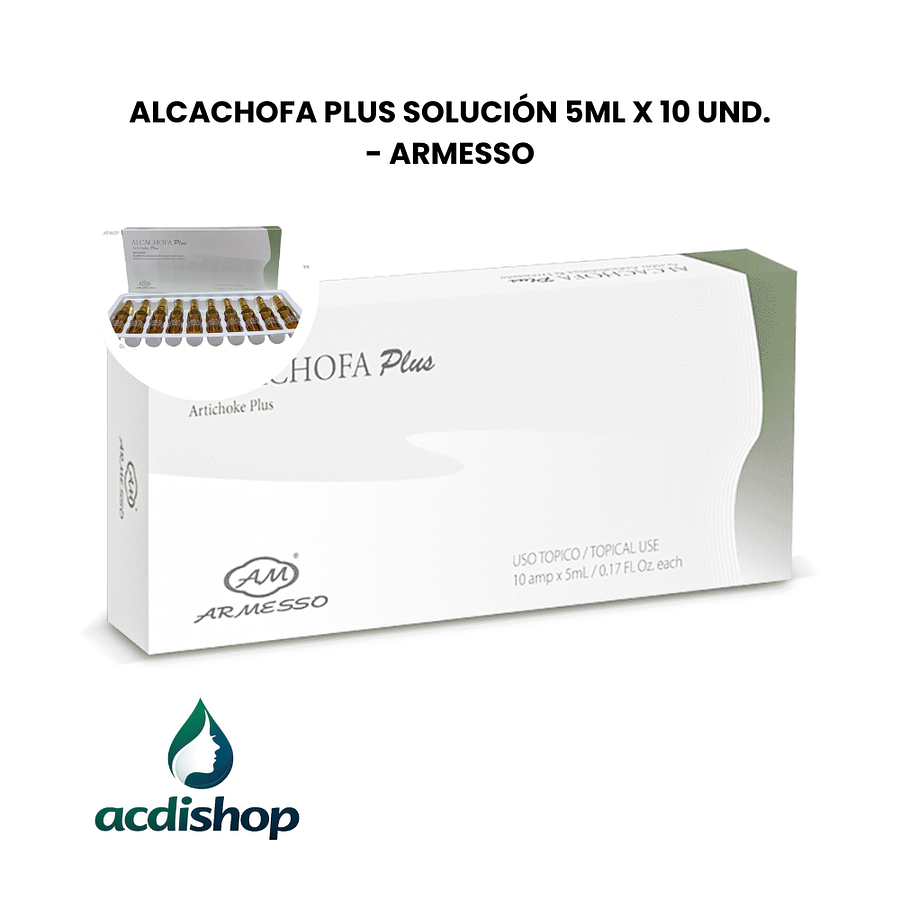 ALCACHOFA PLUS SOLUCIÓN 5ML X 10 UND. - ARMESSO 1