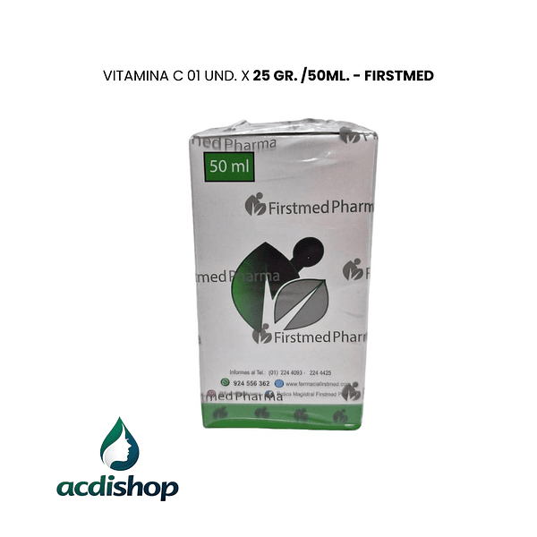  VITAMINA C 01 UND. X 25G. 50mL. - FIRSTMEDPHARMA 1