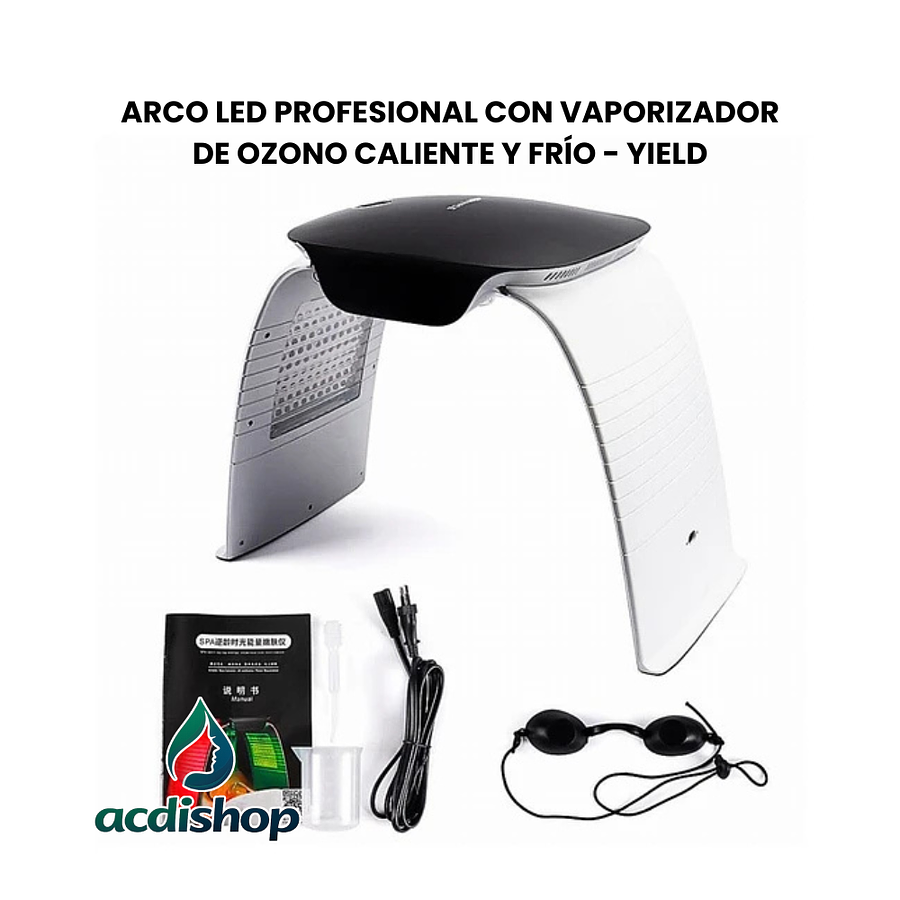 ARCO LED PROFESIONAL CON VAPORIZADOR DE OZONO CALIENTE Y FRÍO - YIELD 1