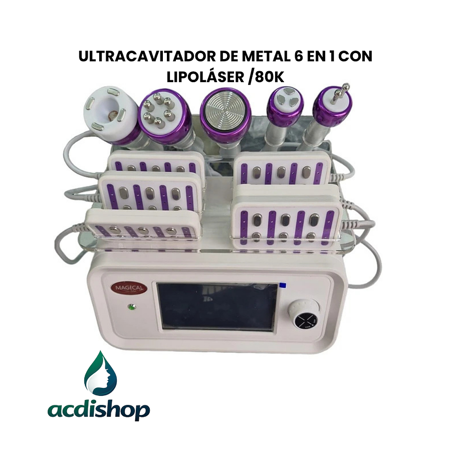 ULTRACAVITADOR DE METAL 6 EN 1 CON LIPOLÁSER /80K 1