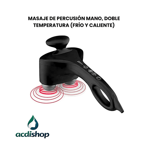 MASAJE DE PERCUSIÓN MANO, DOBLE TEMPERATURA (FRÍO Y CALIENTE)