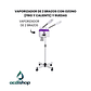 VAPORIZADOR DE 2 BRAZOS CON OZONO (FRIO Y CALIENTE) Y RUEDAS - Miniatura 1