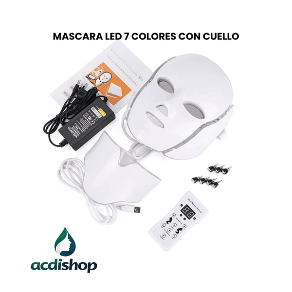 MASCARA LED 7 COLORES CON CUELLO 1