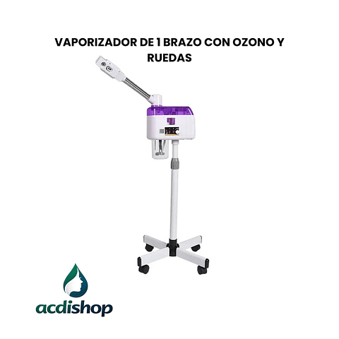 VAPORIZADOR DE 1 BRAZO CON OZONO Y RUEDAS