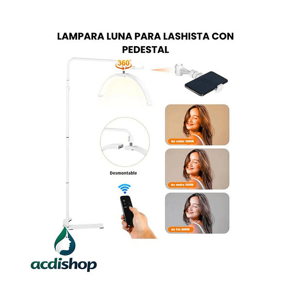 LAMPARA LUNA PARA LASHISTA CON PEDESTAL 1