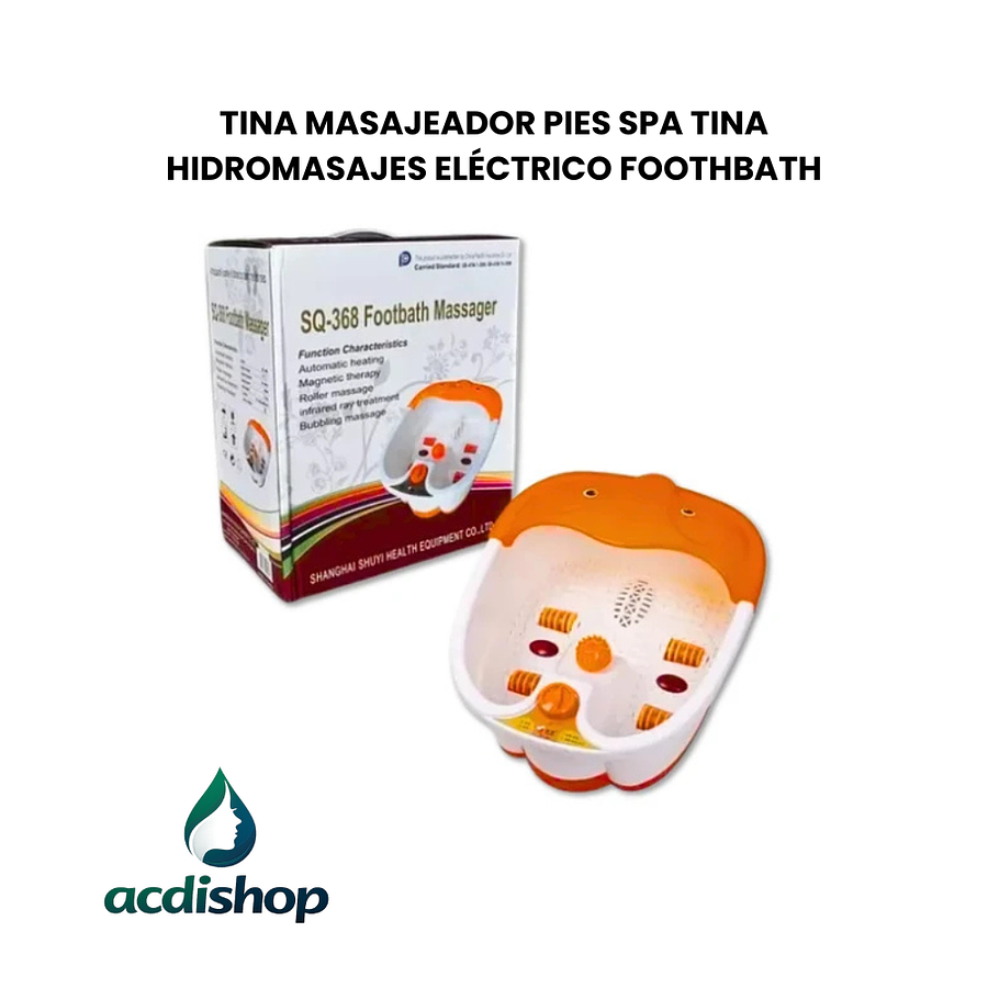 TINA MASAJEADOR PIES SPA TINA HIDROMASAJES ELÉCTRICO FOOTHBATH 1