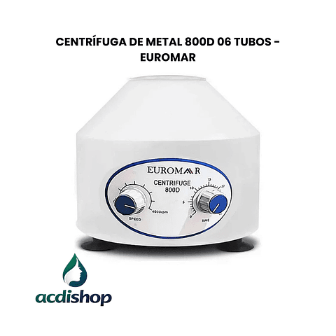 CENTRÍFUGA DE METAL 800D 06 TUBOS - EUROMAR