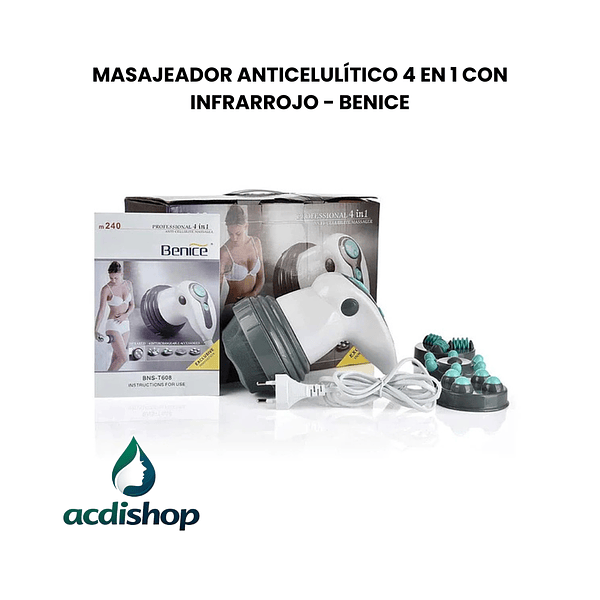 MASAJEADOR ANTICELULÍTICO 4 EN 1 CON INFRARROJO - BENICE 1