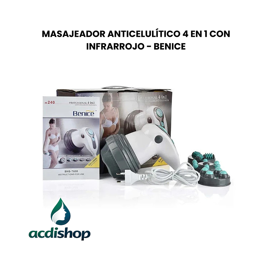 MASAJEADOR ANTICELULÍTICO 4 EN 1 CON INFRARROJO - BENICE 1