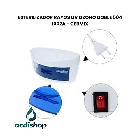 ESTERILIZADOR RAYOS UV OZONO DOBLE 504 1002A - GERMIX