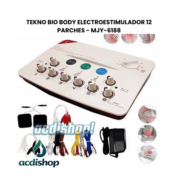 TEKNO BIO BODY ELECTROESTIMULADOR 12 PARCHES - MJY-6188 1
