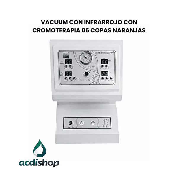 VACUUM CON INFRARROJO CON CROMOTERAPIA 06 COPAS NARANJAS 1