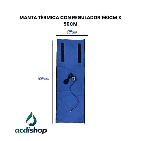 MANTA TÉRMICA CON REGULADOR 160CM X 50CM