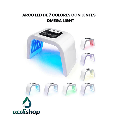 ARCO LED DE 7 COLORES CON LENTES -  OMEGA LIGHT