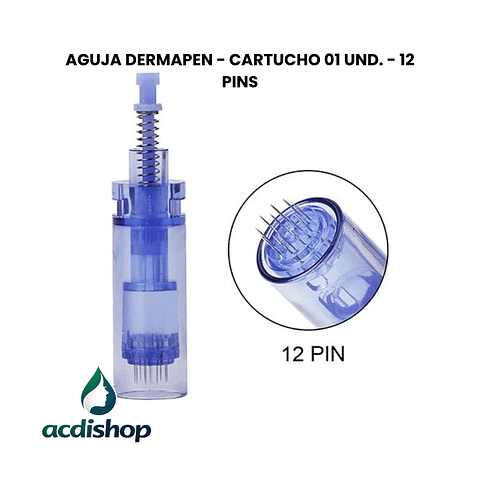 AGUJA DERMAPEN - CARTUCHO 01 UND. - 12 Pins