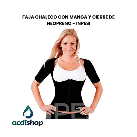 FAJA CHALECO CON MANGA Y CIERRE DE NEOPRENO - INPESI