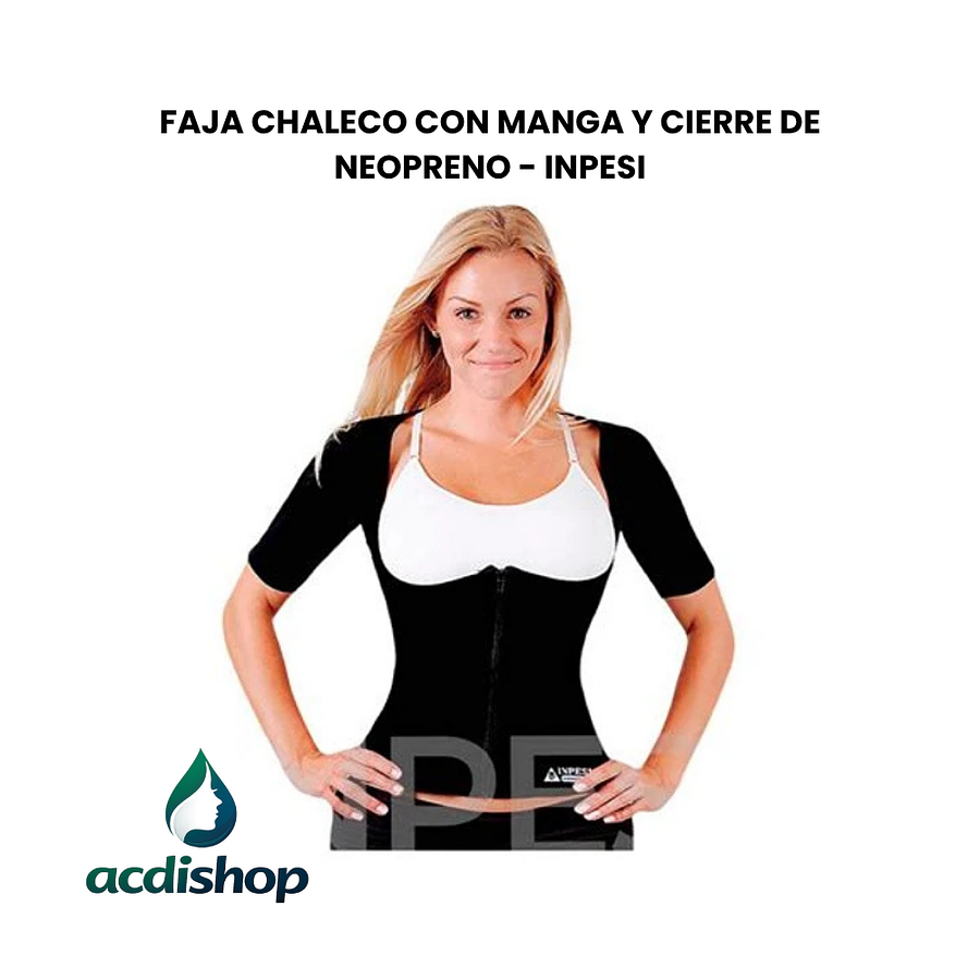 FAJA CHALECO CON MANGA Y CIERRE DE NEOPRENO - INPESI 1