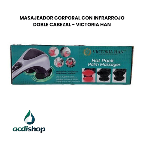 MASAJEADOR CORPORAL CON INFRARROJO DOBLE CABEZAL - VICTORIA HAN