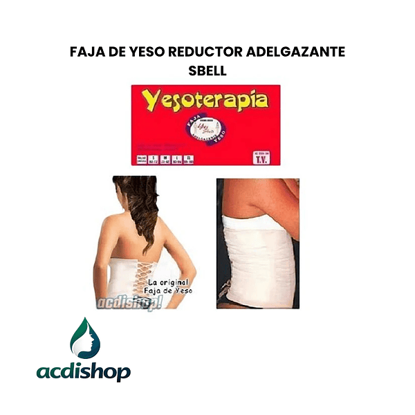 FAJA DE YESO REDUCTOR ADELGAZANTE SBELL 1