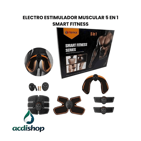ELECTRO ESTIMULADOR MUSCULAR 5 EN 1 SMART FITNESS