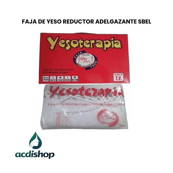 FAJA DE YESO REDUCTOR ADELGAZANTE SBEL 1