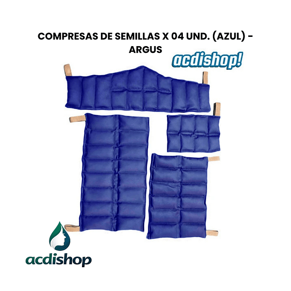 COMPRESAS DE SEMILLAS X 04 UND. (AZUL) - ARGUS 1