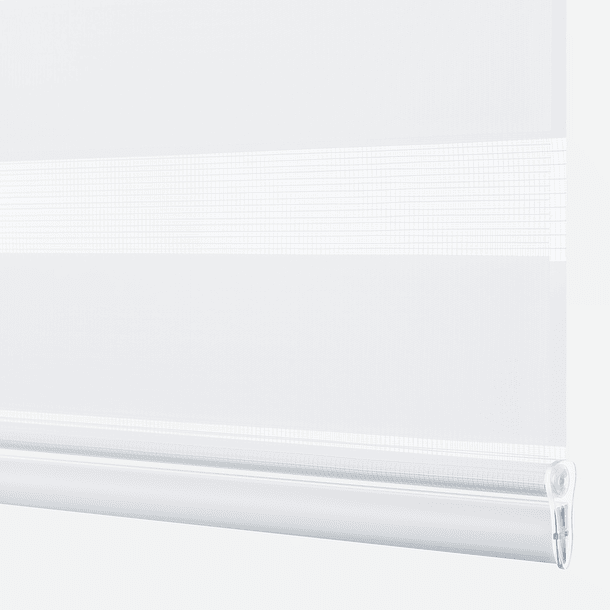 Cortina Enrollable Roller Duo Alabaster (Blanco) Sunflex 1.80 mts largo 2