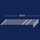 Entrepaño de 40X120 cm Blanco 3