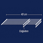 Entrepaño colgadero de 40X100 cm Rejiplas 2