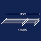 Entrepaño Colgadero 40x140 Rejiplas 3