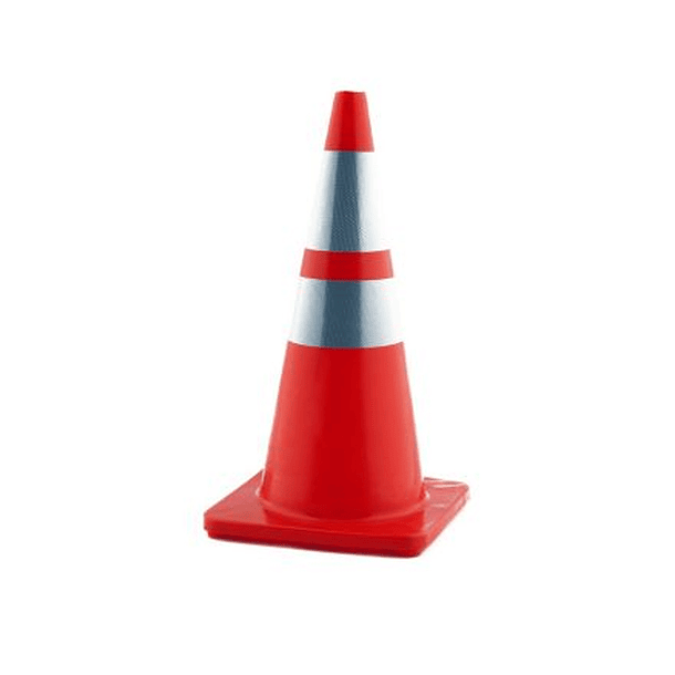 Cono de Seguridad 70 cm con Cinta Reflectiva 