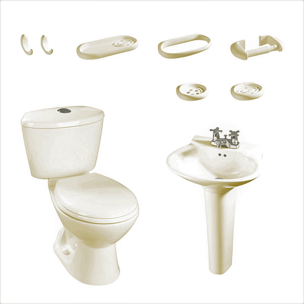 Combo Avanti Plus 4.8 Lts con Pedestal Bone 