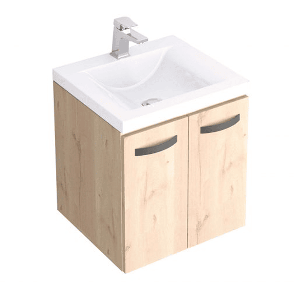 Kit Lavamanos Siena Blanco 48X43 con Mueble Elevado Básico 