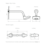Ducha Aluvia con Palanca de 8