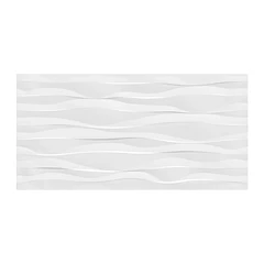 Pared  Estructurada Estonia Brillante Blanco CU de 30 x 60 cm