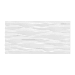 Pared  Estructurada Estonia Brillante Blanco CU de 30 x 60 cm