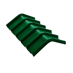 Caballete Forte Verde UPVC de 2 mm por 0.60 x 0.94 Metros