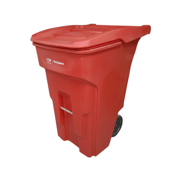 Contenedor de Basura Rojo de 360 Litros 