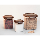 Juego De Tarros Plásticos Altos x 3 Unidades 6