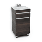 Combo Mueble Aluvia Habano a Piso con Lavamanos de 45 x 45 cm 2