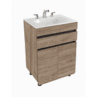 Combo Mueble Aluvia Miel a Piso con Lavamanos 60 x 45 cm 1