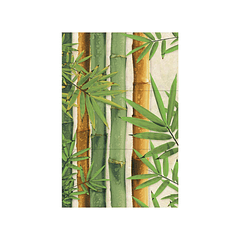 Mural Bambú Multicolor 3 Piezas Cara Única 30 x 60 cm