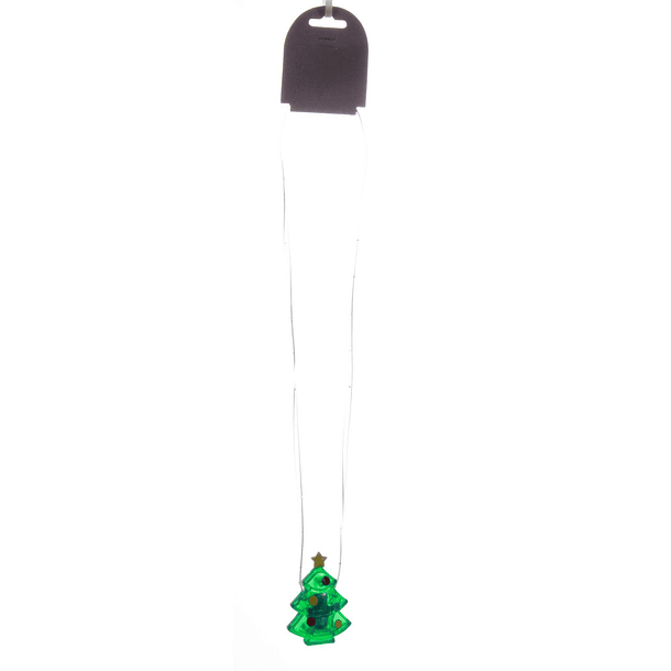 Collar Árbol De Navidad Con Luz Led 