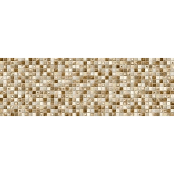 Base Decorada Glass Marron 25 X 75  