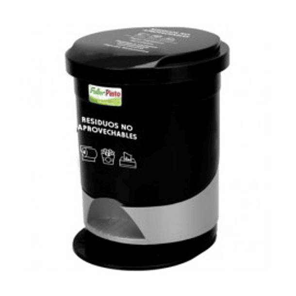 Papelera Negra/Gris  6 litros 