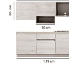 Combo Cocina Provenza Izquierda X 180 Cm 11