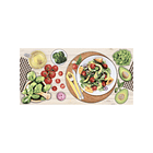 Base Decorada Salutare Multicolor Cara Única 30 X 60     1