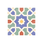 Decorado Cuadrado Malik Multicolor Cara Única 19.8 X 19.8  1
