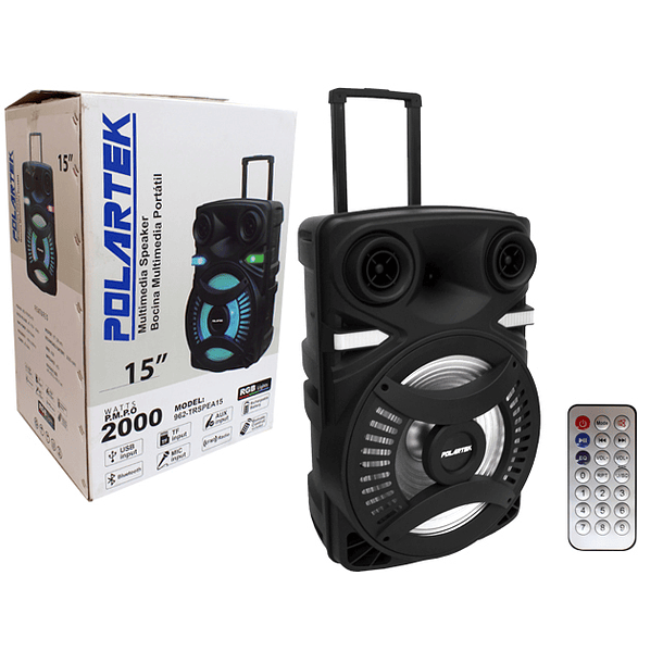 Parlante Bocina Multimedia Portátil De 15 Pulg 
